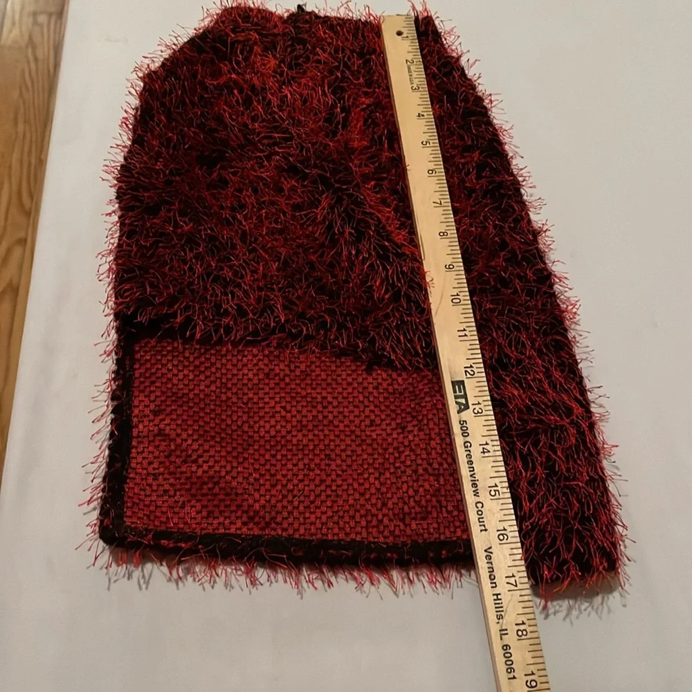 Red & black Dog sweater red size small - medium